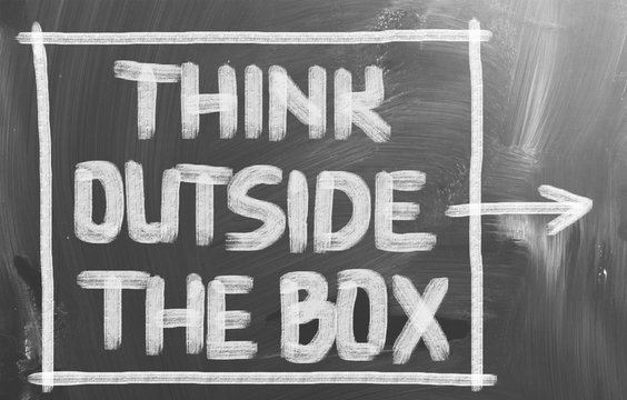 Think Outside The Box Concept