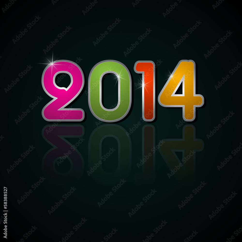 Wall mural Vector Happy New Year Background