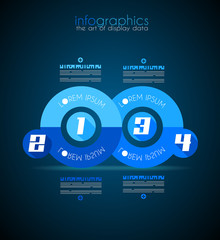 Infographic Design Template with modern flat style