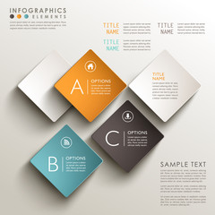 abstract 3d tag infographics