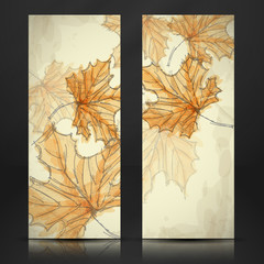 Hand Drawn Autumn Background.