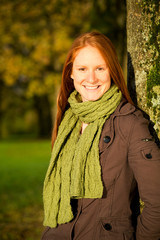 Fall Portrait of a Woman in Nature