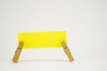 付箋とクリップで作った看板