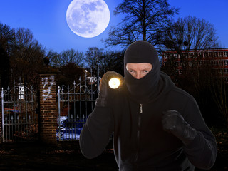 Einbrecher im Mondschein