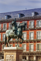 Fototapeta na wymiar Plaza Mayor, Madryt, Hiszpania