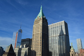 Fototapeta na wymiar Lower Manhattan skyline