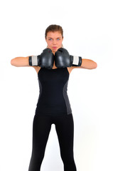 fitness woman boxing