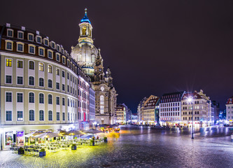 Obraz premium Dresden, Germany at Neumarkt