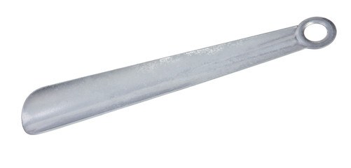 metal shoehorn on a white background