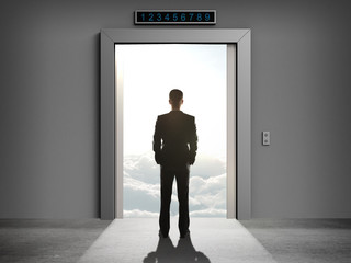 elevator to cloud © peshkova