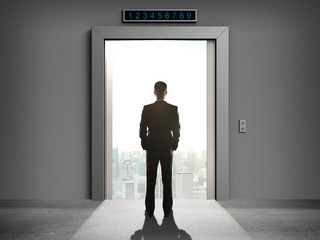 elevator to city © peshkova