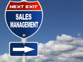 Sales management road sign