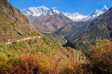 Trekking around Everest Foothills Nepal