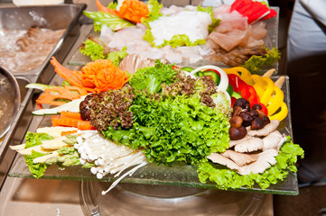 fresh vegetables to cook in the kitchen