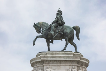 Fototapeta na wymiar Monument Vittorio Emanuele in Rome