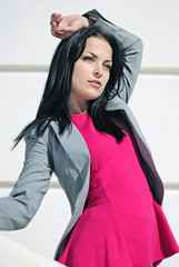 beautiful girl in a cape