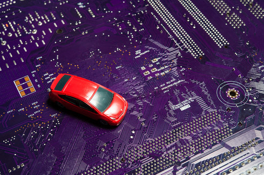 コンピューターと車