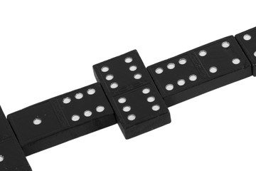 domino on the white background