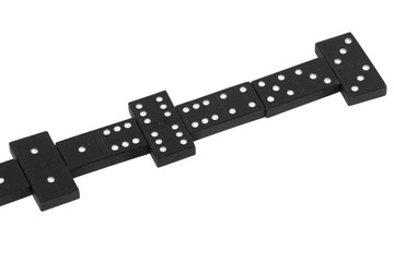 domino on the white background