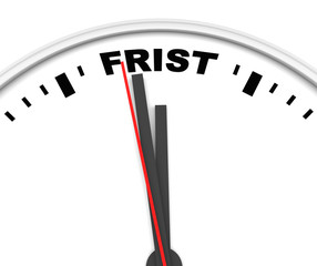 Frist, abgabe, termin, uhr,