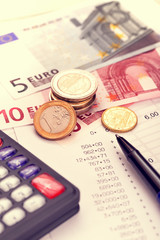 Finances planning concept