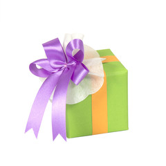 gift boxes over white background