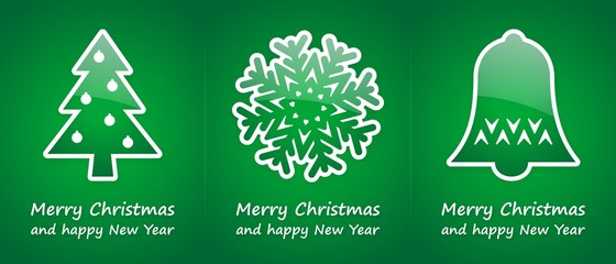green christmas cards