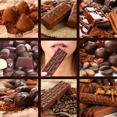 Chocolate collage