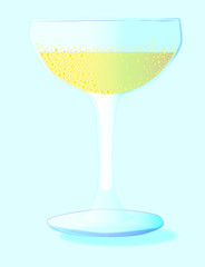 A Glass of Bubbly Background
