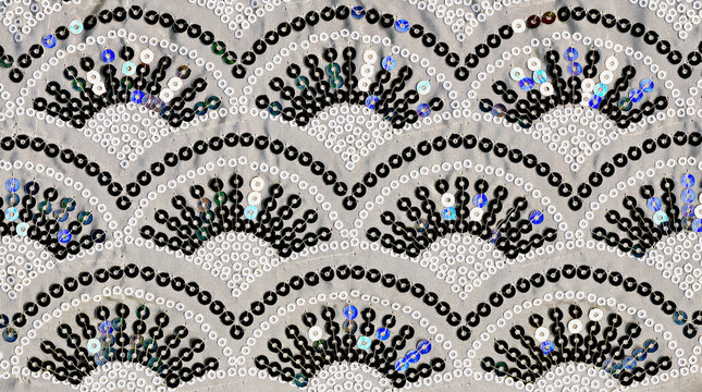 Sequin Arch Pattern On Fabric