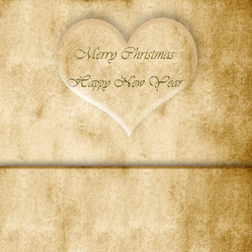 Simple Christmas card with space for writing