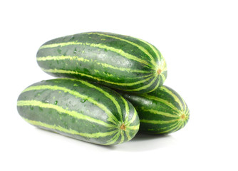 Cucumber isolated over white background