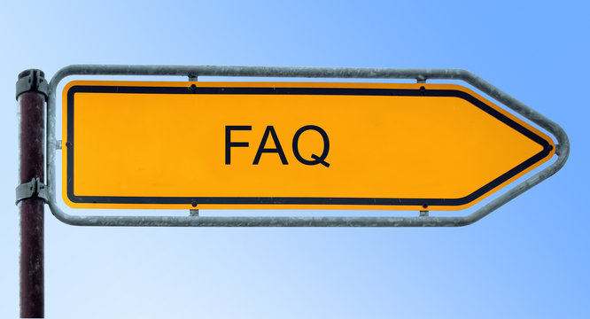 Strassenschild 6 - FAQ