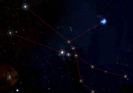 Taurus constellation in deep space © CLAUDIO