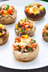Stuffed portabella mushroom