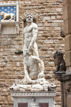 Florence - Hercules and Cacus by the Florentine artist Baccio Ba