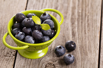 Fresh blueberries