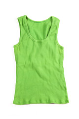 green top isolated on white background
