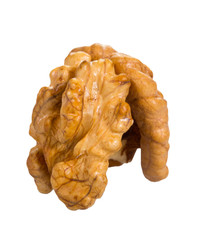 Walnuts isolated on white background