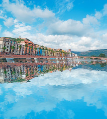 Fototapeta premium riverfront reflection