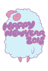 年賀状2015『背中』