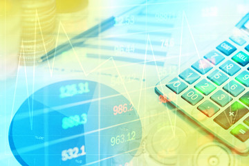 Finance data concept