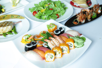Sushi set of Japnese food