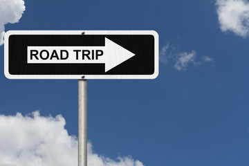Fototapeta premium Road Trip Sign