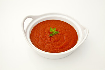 Tomato sauce in a bowl
