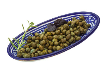 Capers in the bowl