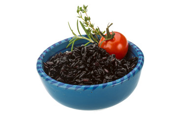 Black boiled rice