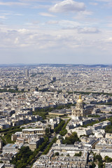 Fototapeta premium Aerial view of Paris, France from Montparnasse