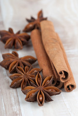 Anise and cinnamon