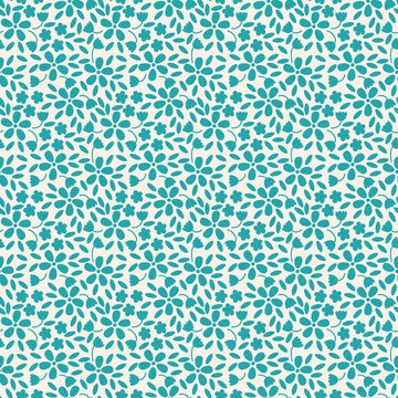 Fototapeta Seamless floral pattern